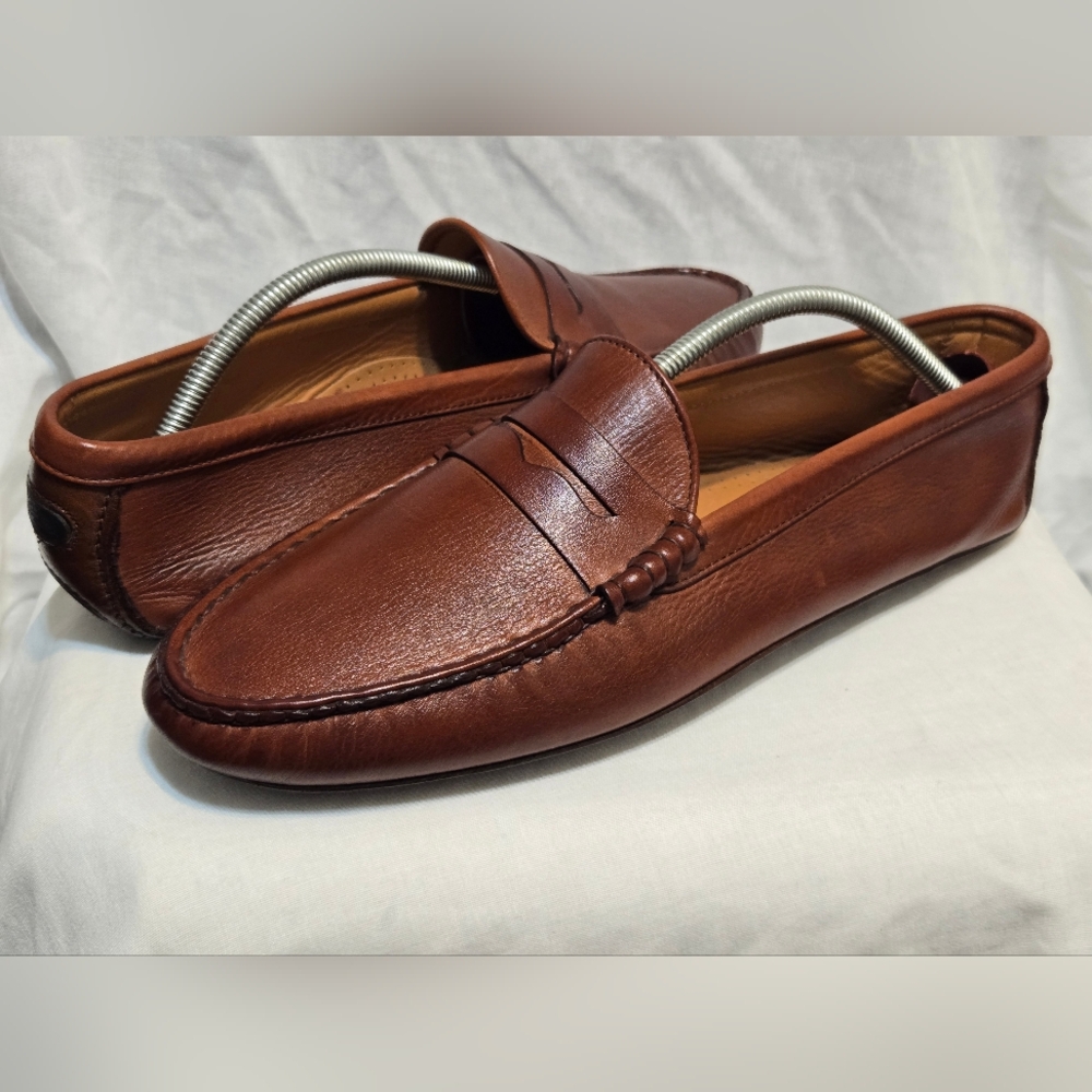 ALLEN EDMONDS WINTHROP MOC BROWN SHOES Sz 12 D